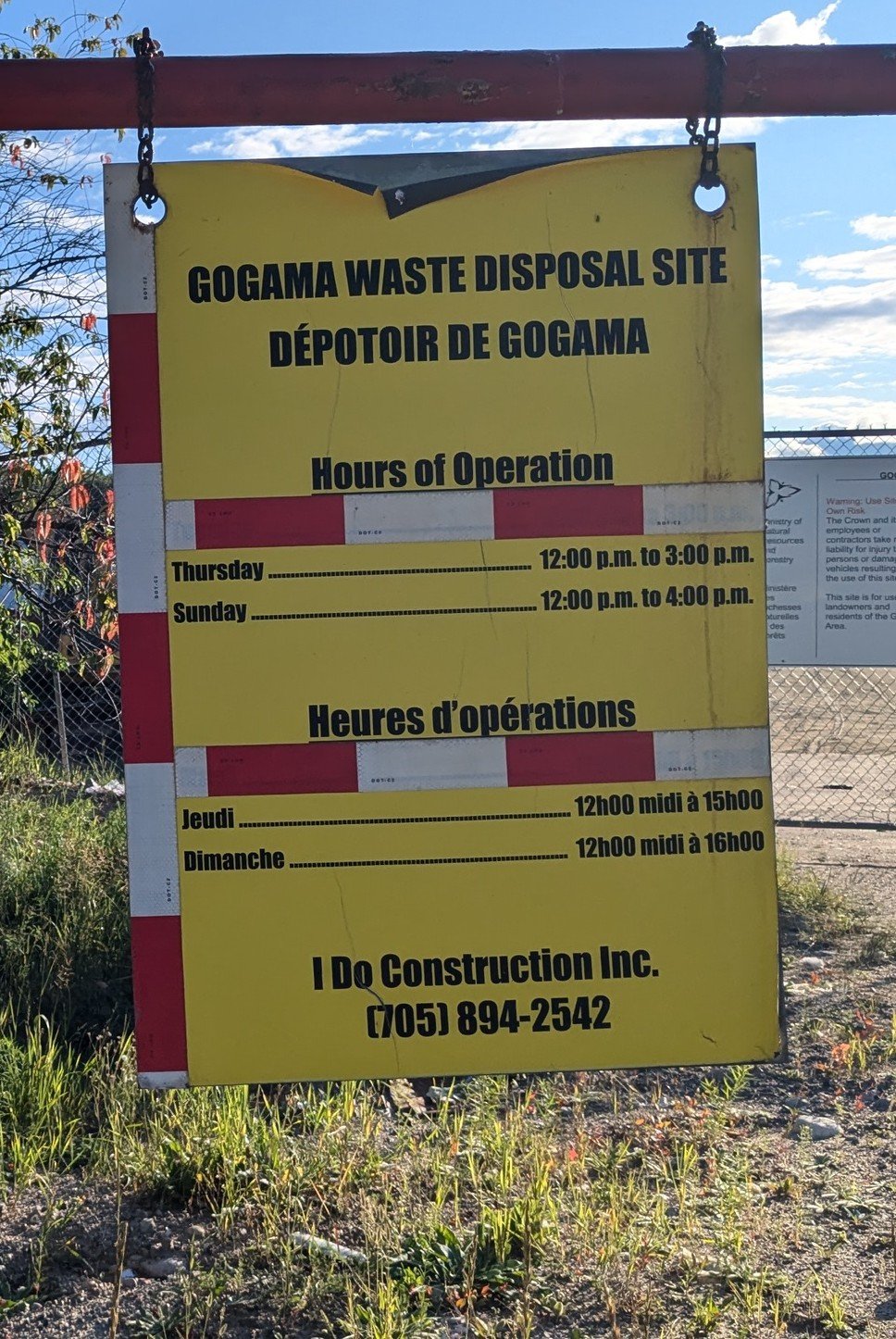 Gogama waste disposal site