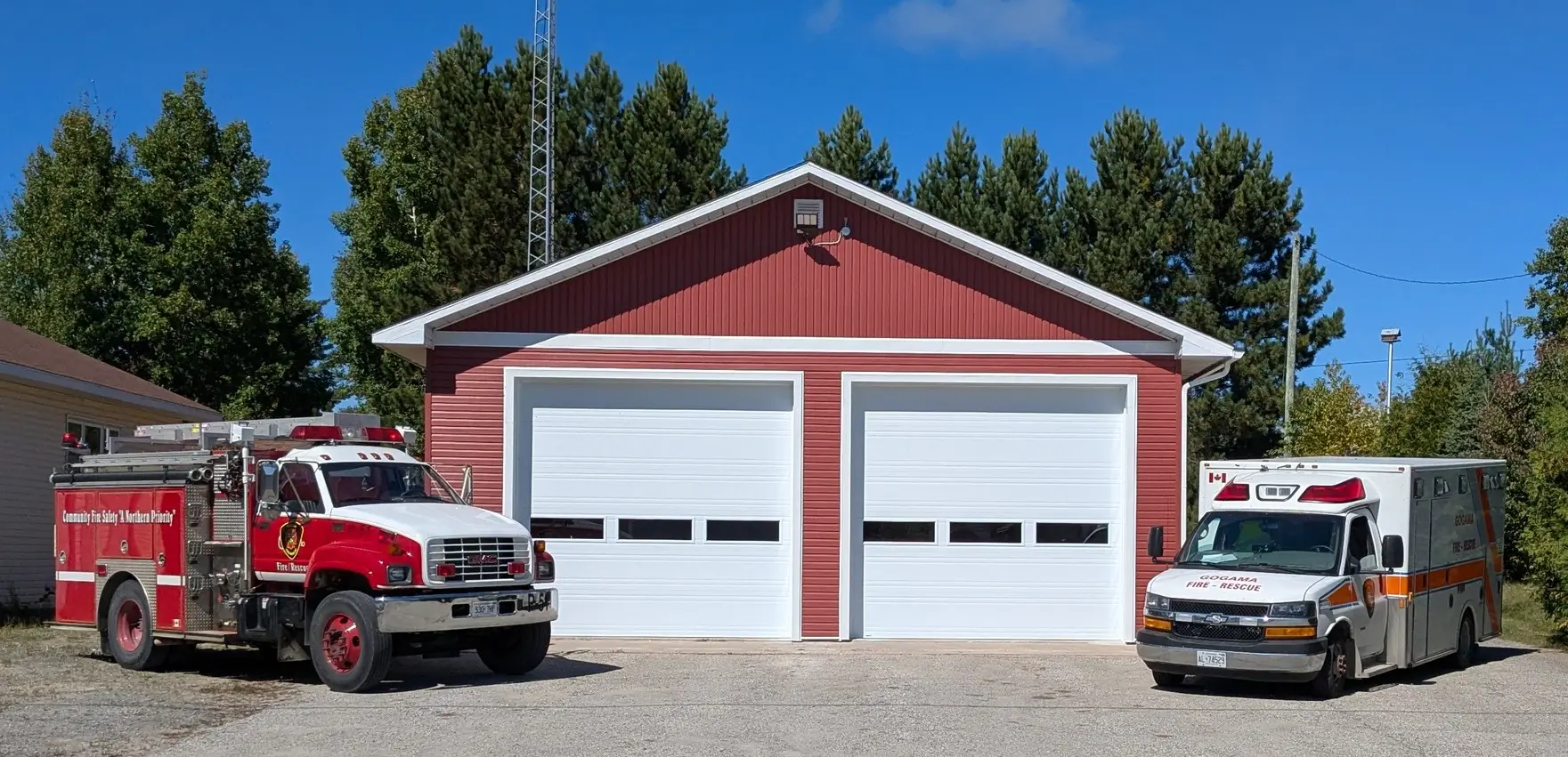 Gogama Firehall new siding